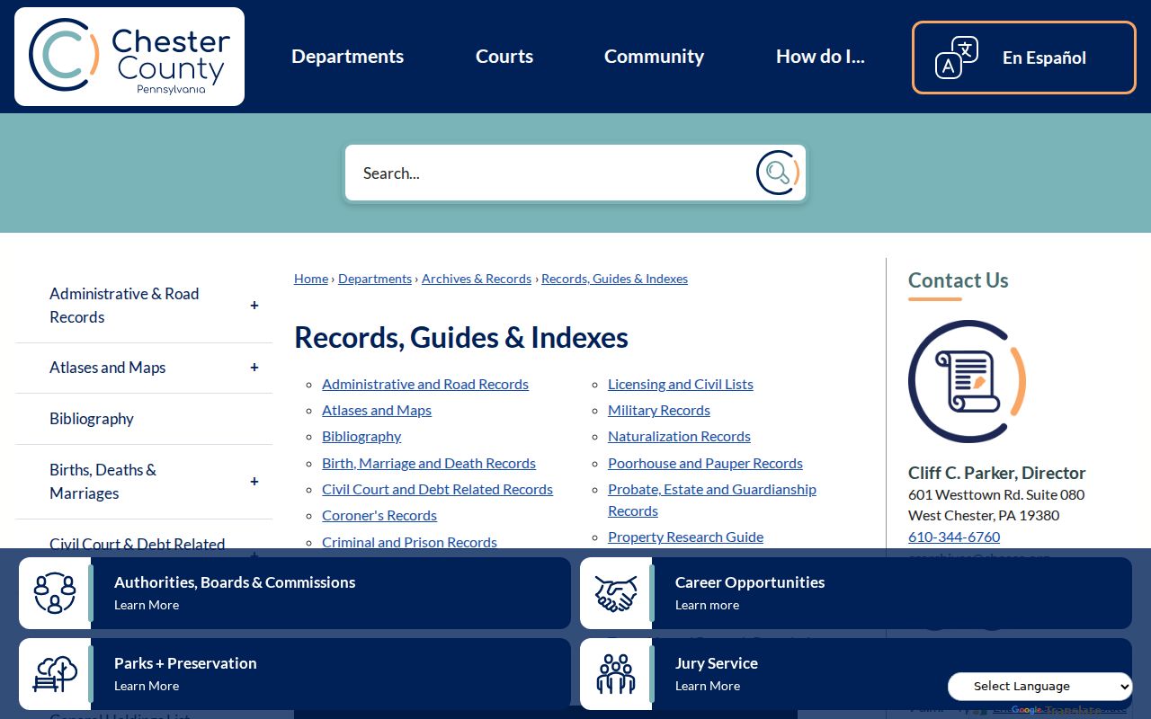 West Goshen Township city directory research through Chester County Archives guides and indexes