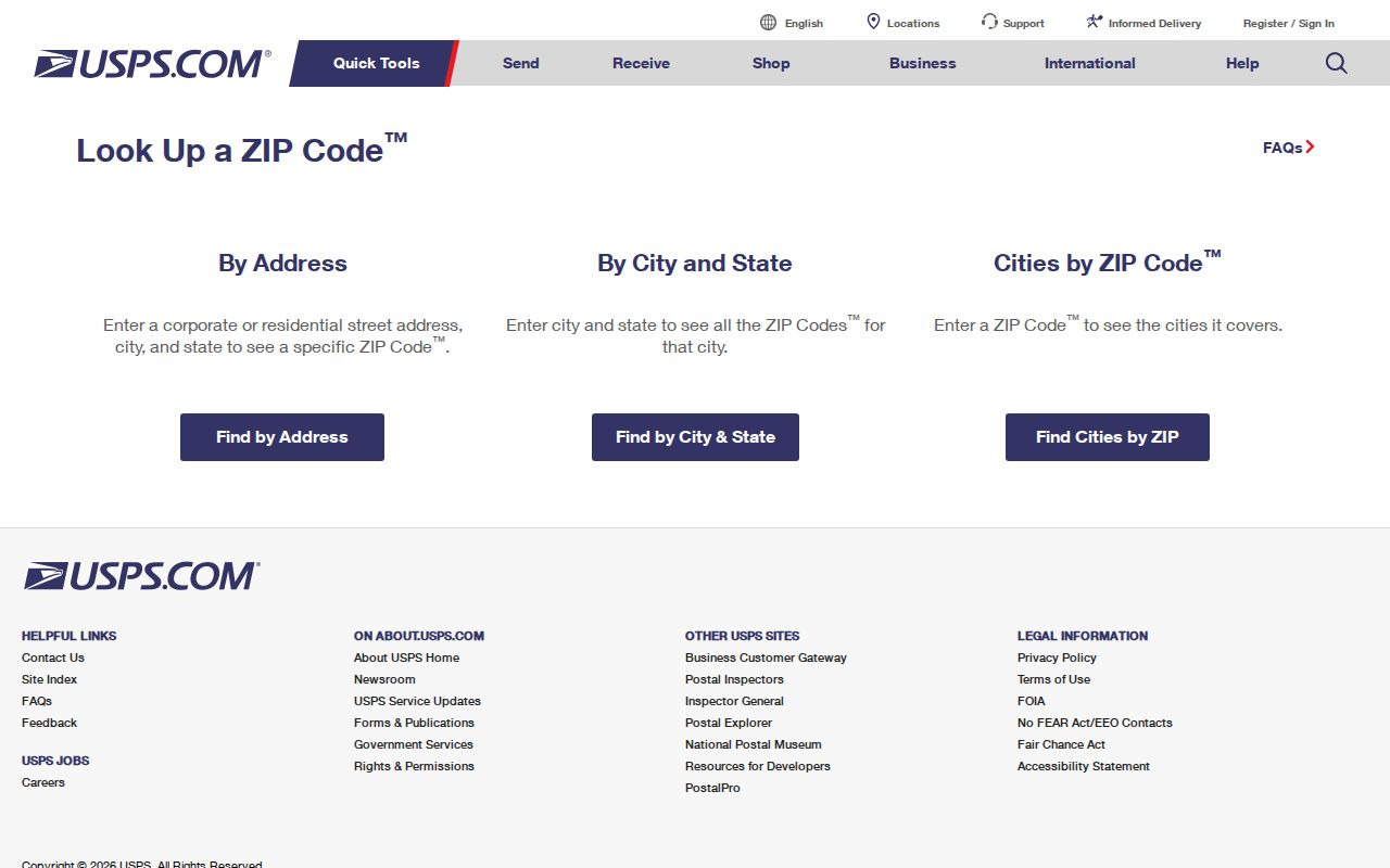 West Goshen Township ZIP code directory using USPS ZIP Code Lookup